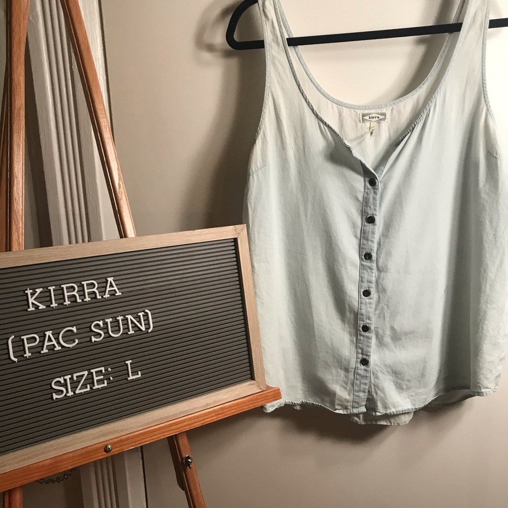Pac Sun Distressed Cotton Tank